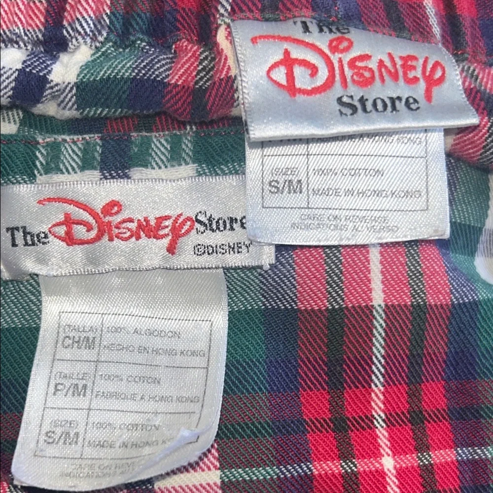 Small The Disney Store vintage 100% cotton plaid pajama set Winnie the Pooh - Picture 2 of 4